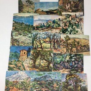Lot of 15 Paul Cézanne Miniature Landscape Prints Cards Paintings Art Wall Décor